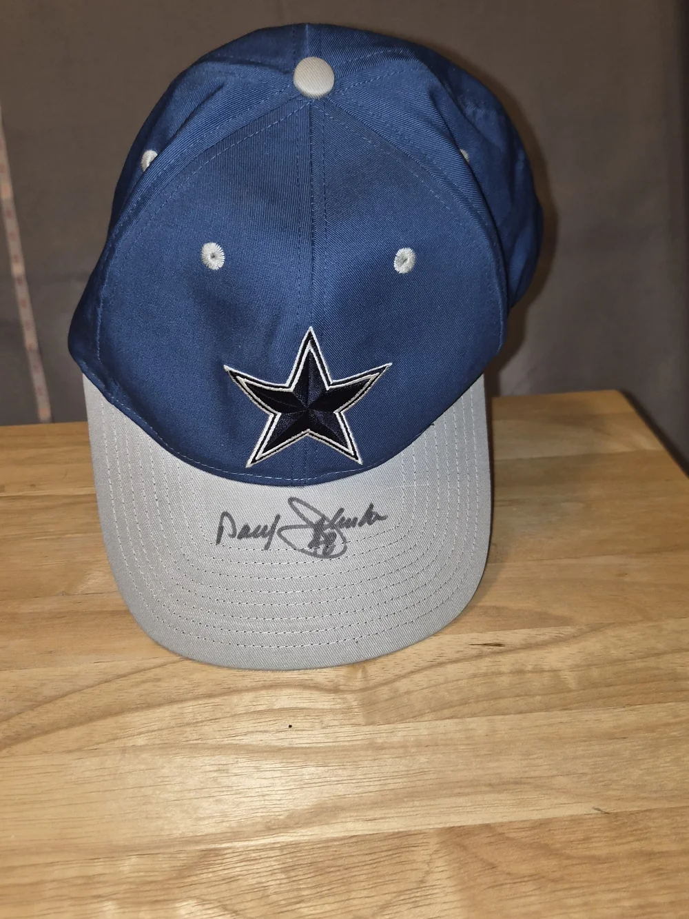 Dallas Cowboys Daryl Johnston #48 Autographed NFL Hat Dallas Cowboys